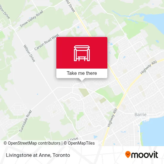 Livingstone at Anne map