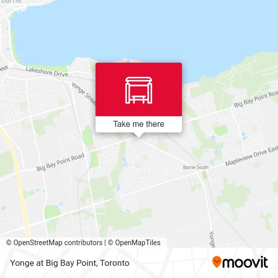 Yonge at Big Bay Point map