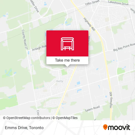 Emms Drive map