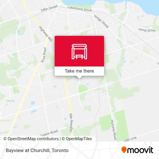 Bayview at Churchill map