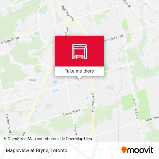 Mapleview at Bryne map