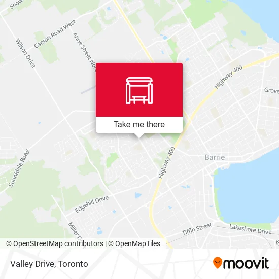 Valley Drive map