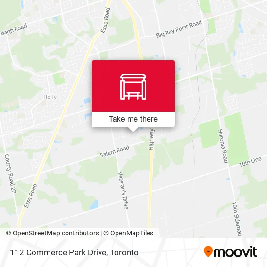 112 Commerce Park Drive map