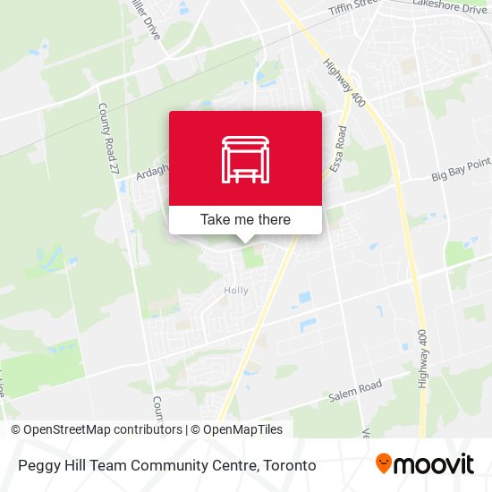 Peggy Hill Team Community Centre map