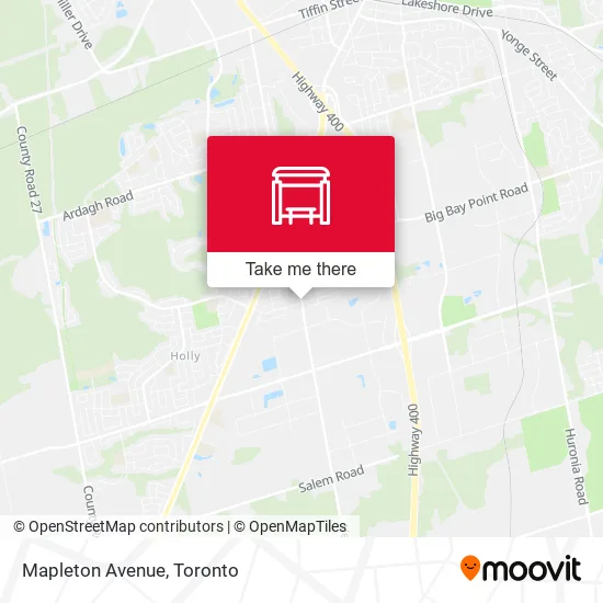 Mapleton Avenue map