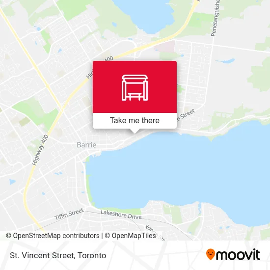 St. Vincent Street map