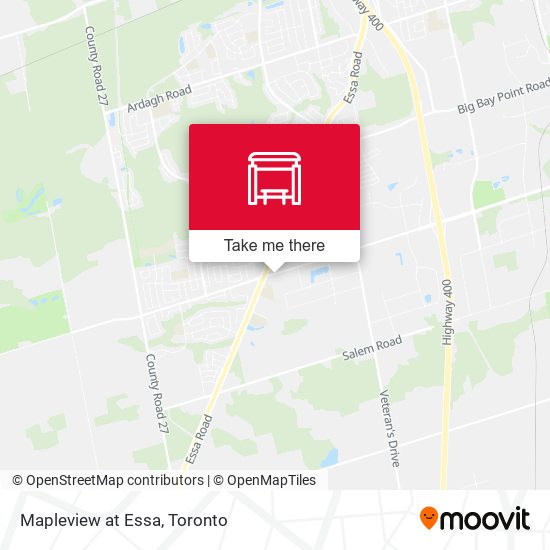 Mapleview at Essa map