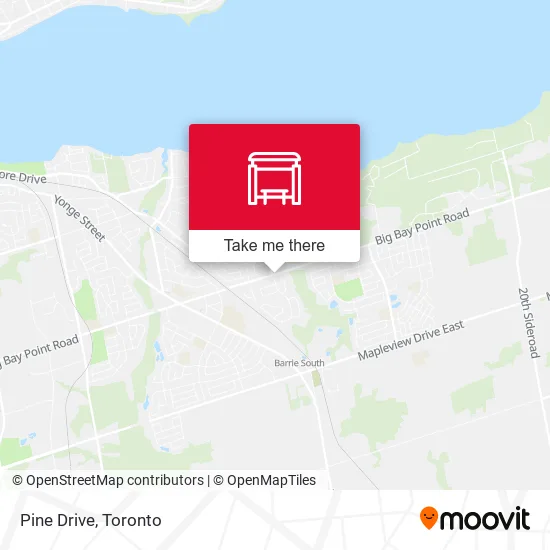 Pine Drive map