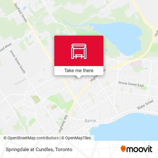 Springdale at Cundles map