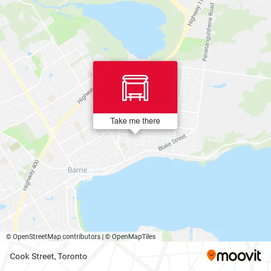Cook Street map