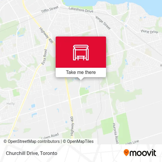 Churchill Drive map