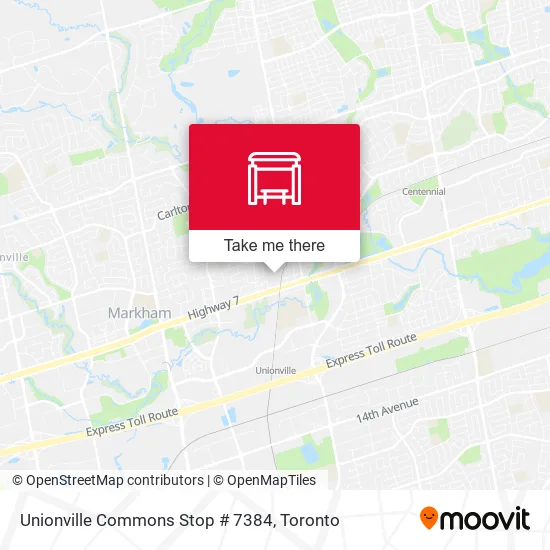 Unionville Commons Stop # 7384 map