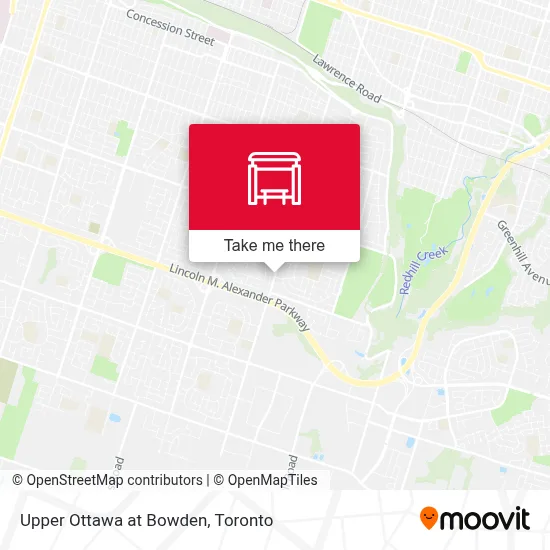 Upper Ottawa at Bowden map
