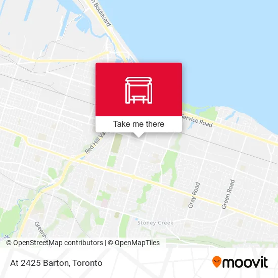 At 2425 Barton map