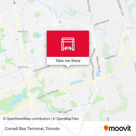Cornell Bus Terminal map