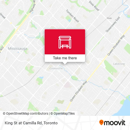 King St at Camilla Rd map