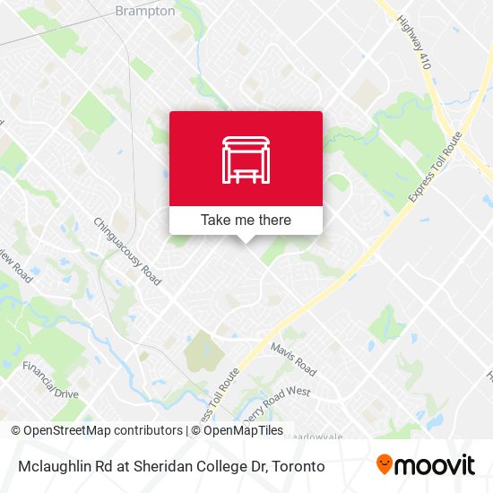 Mclaughlin Rd at Sheridan College Dr map