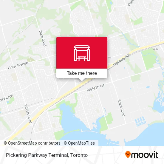 Pickering Parkway Terminal map