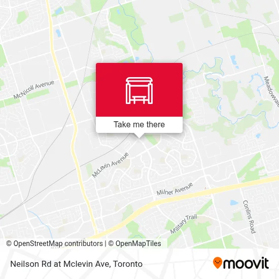 Neilson Rd at Mclevin Ave map