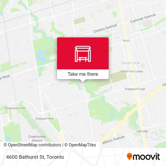 4600 Bathurst St map