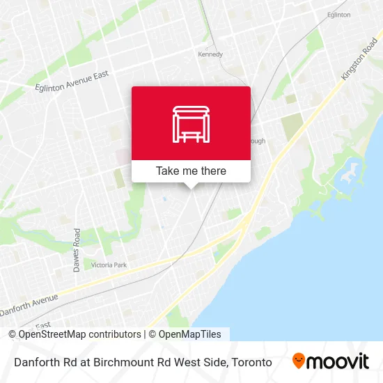 Danforth Rd at Birchmount Rd West Side map