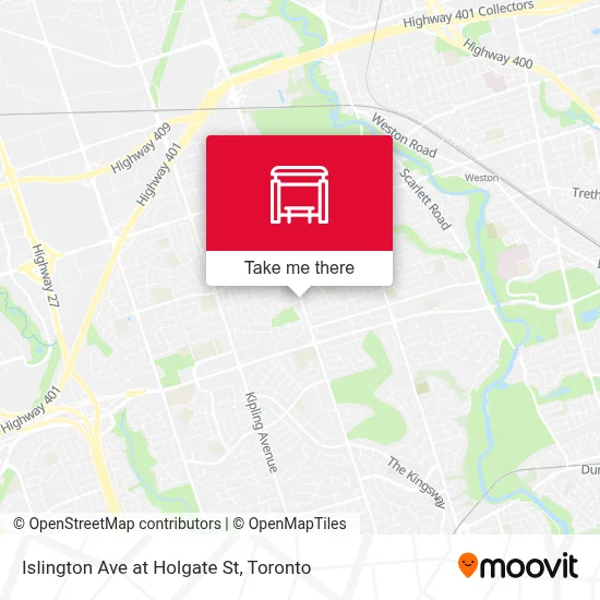 Islington Ave at Holgate St map