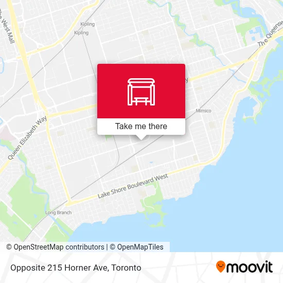 Opposite 215 Horner Ave map