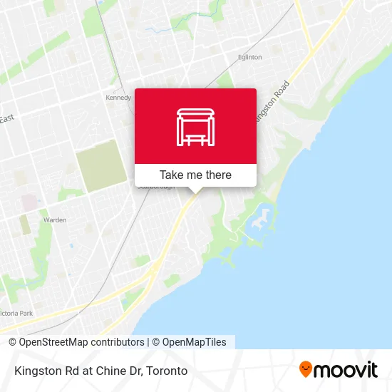 Kingston Rd at Chine Dr map