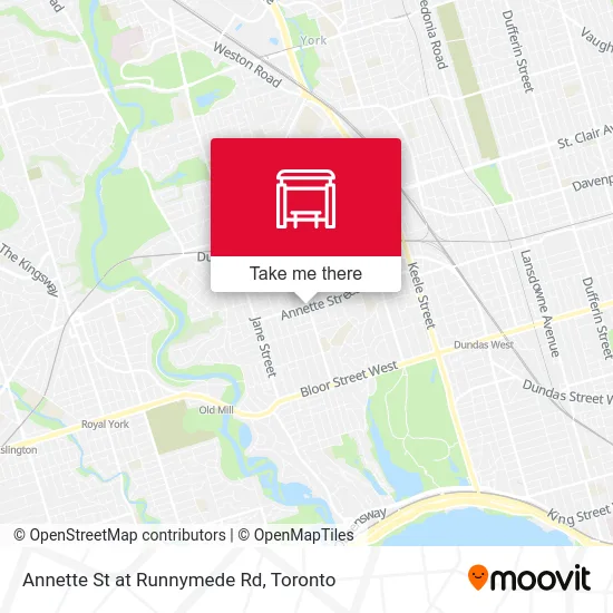 Annette St at Runnymede Rd map