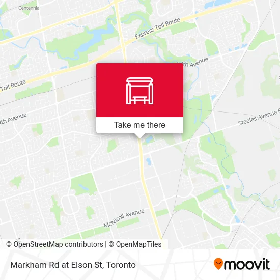 Markham Rd at Elson St map