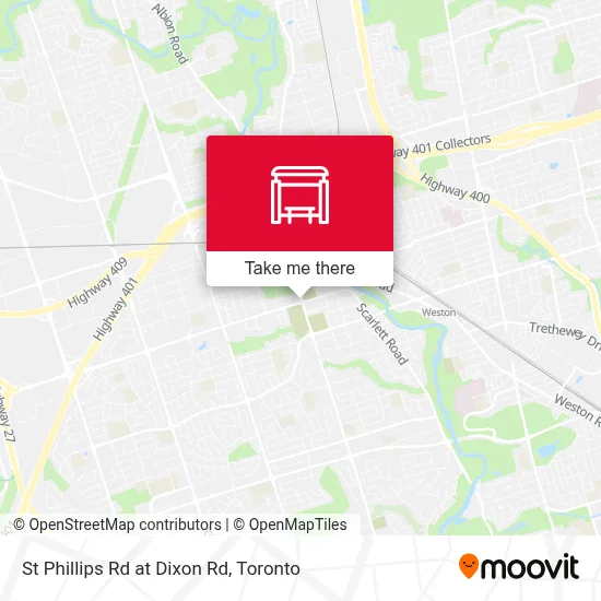 St Phillips Rd at Dixon Rd map