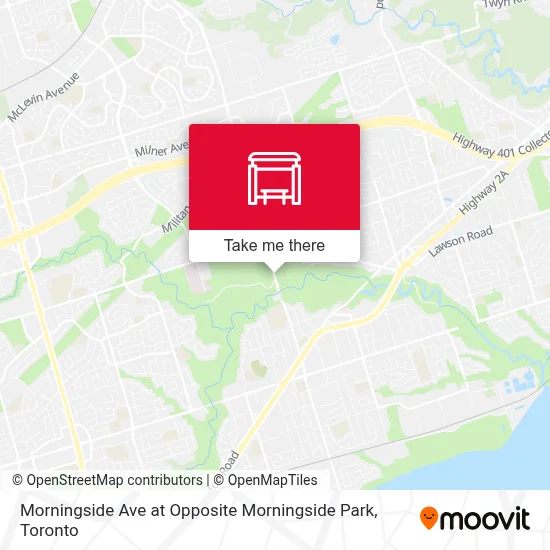 Morningside Ave at Opposite  Morningside Park map