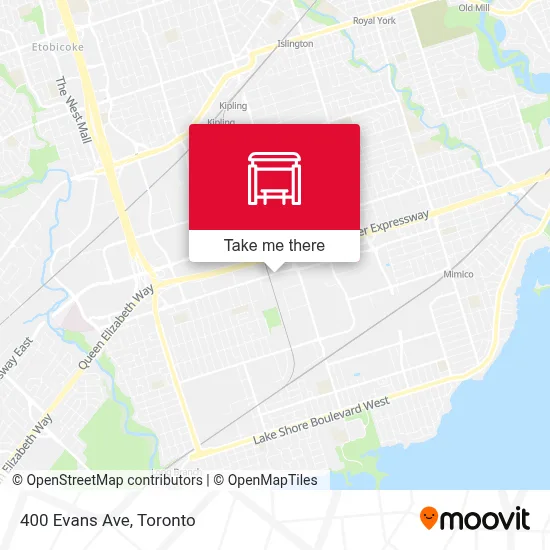 400 Evans Ave map