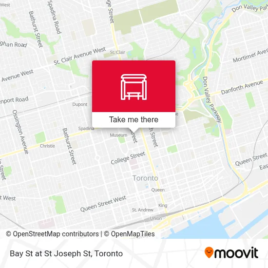 Bay St at St Joseph St map
