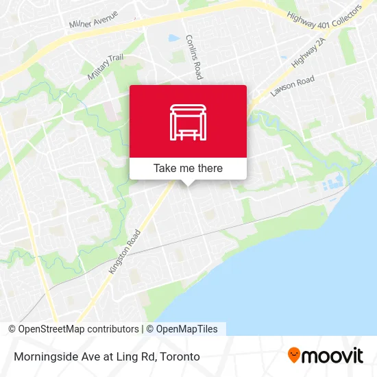 Morningside Ave at Ling Rd map