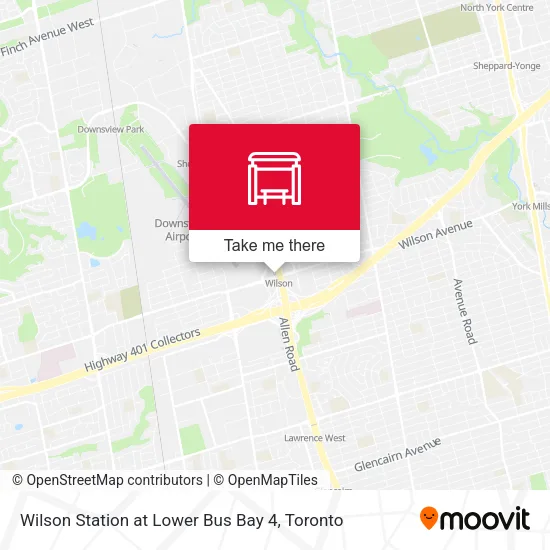 Wilson Station at Lower Bus Bay 4 map