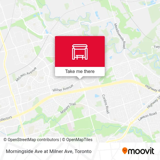 Morningside Ave at Milner Ave map