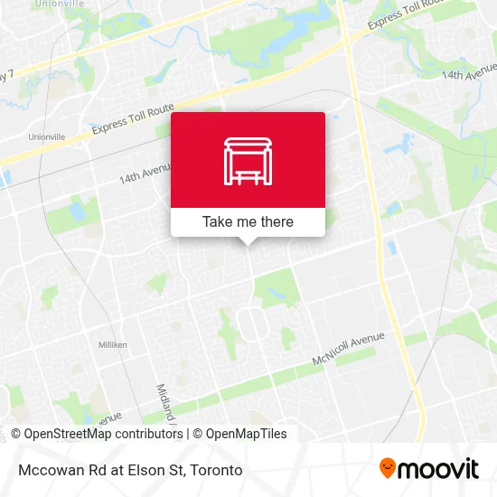 Mccowan Rd at Elson St map