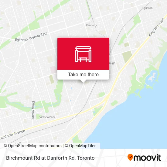 Birchmount Rd at Danforth Rd map