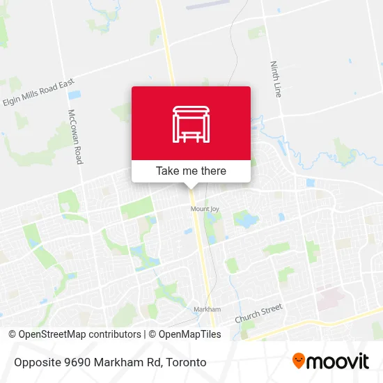 Opposite 9690 Markham Rd map