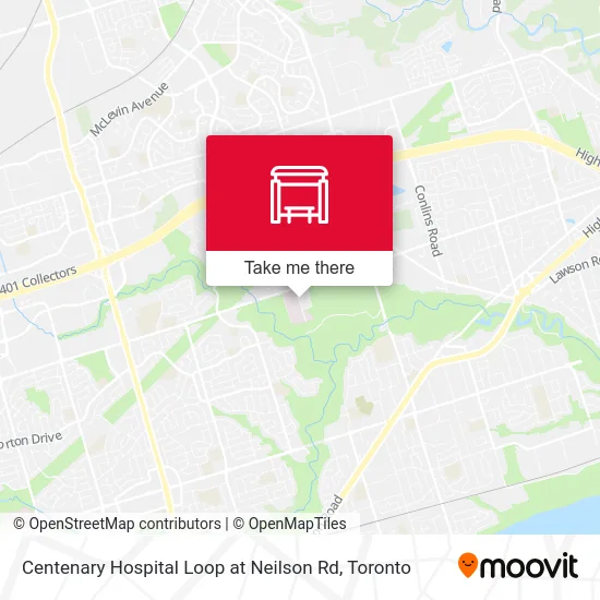 Centenary Hospital Loop at Neilson Rd plan