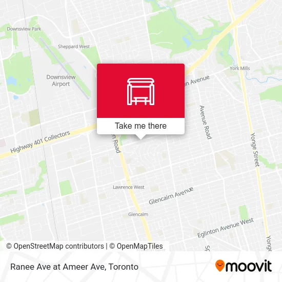 Ranee Ave at Ameer Ave map