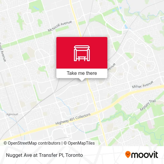 Nugget Ave at Transfer Pl map