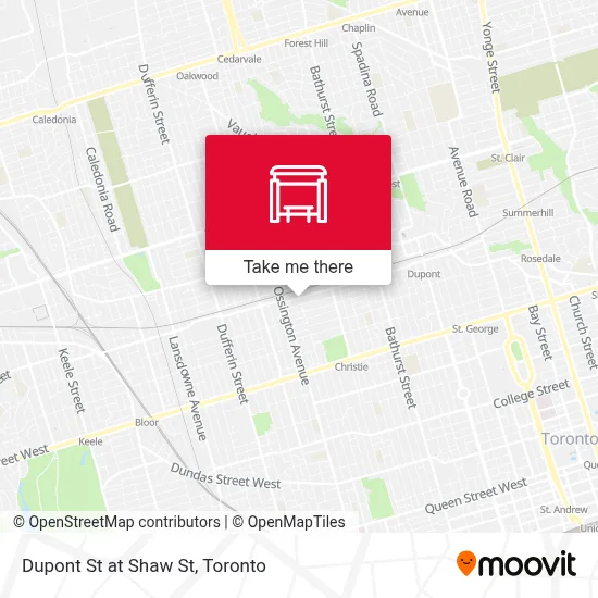 Dupont St at Shaw St map