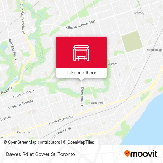 Dawes Rd at Gower St map