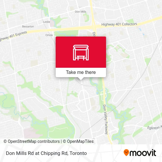 Don Mills Rd at Chipping Rd map