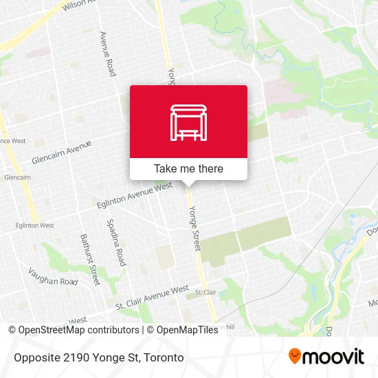 Opposite 2190 Yonge St map