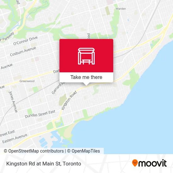 Kingston Rd at Main St map