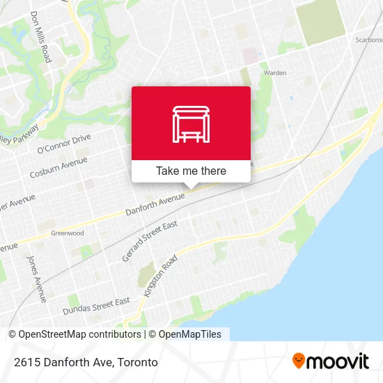 2615 Danforth Ave map