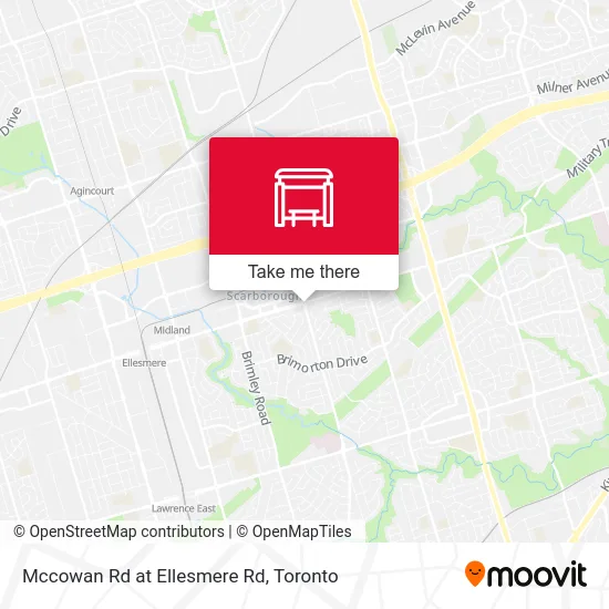 Mccowan Rd at Ellesmere Rd map